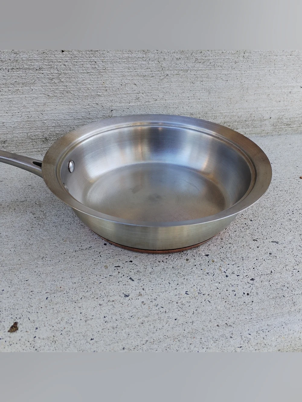 Stainless Steel Frying Pan - copper bottom saute pan ,